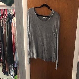 Hooded Gray Sweater (L)